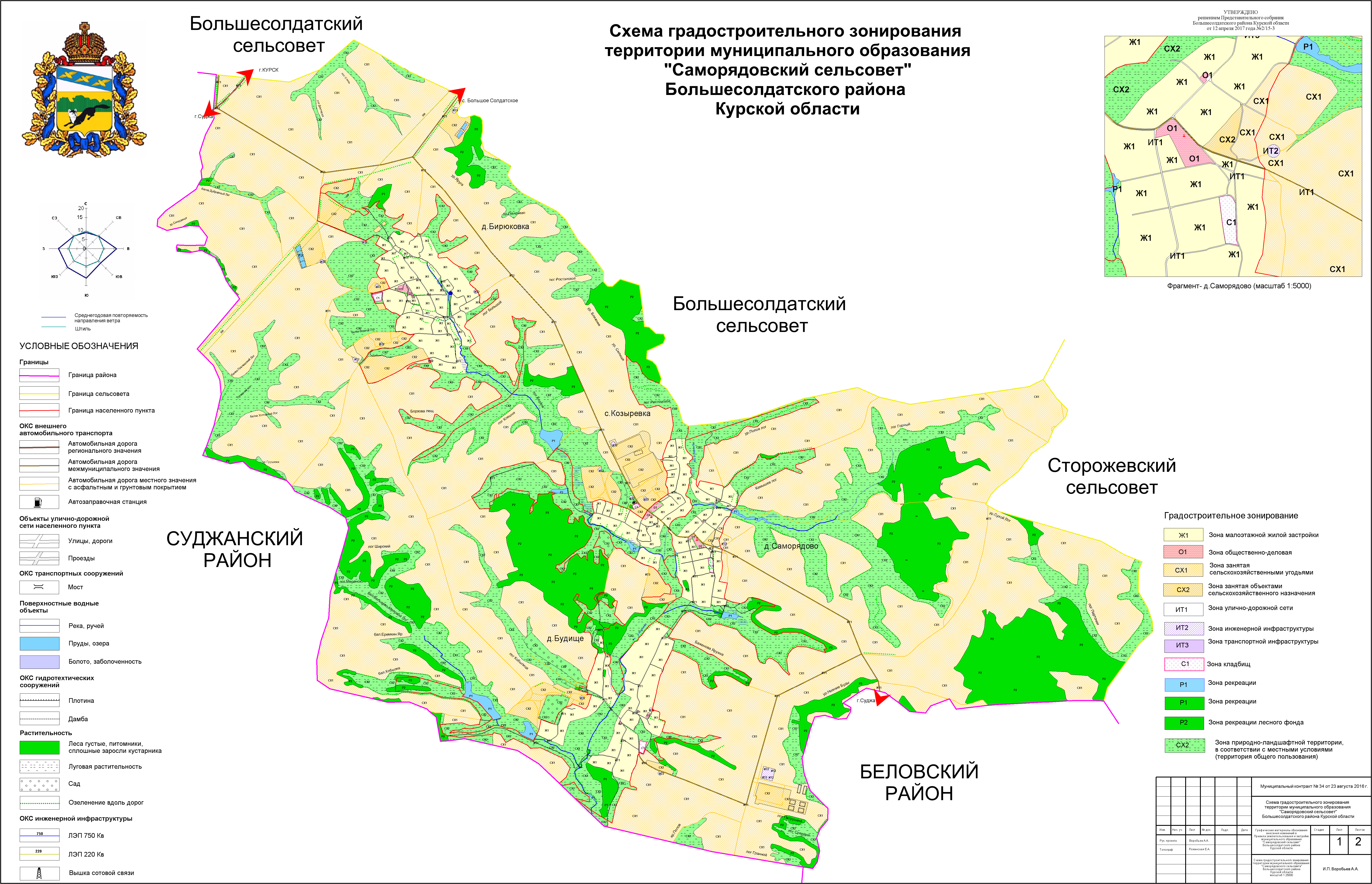 Карта рыльского района