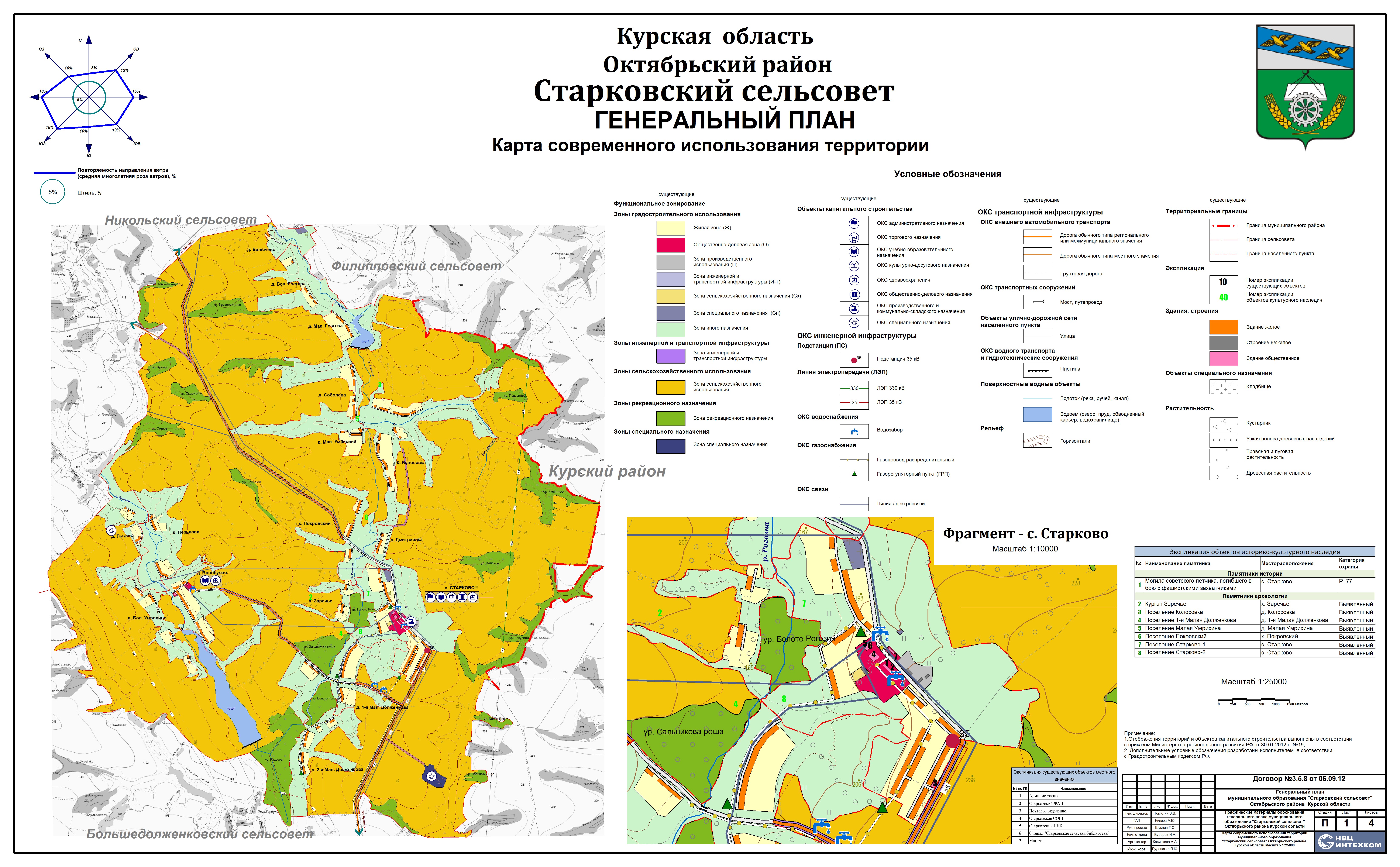 Курск октябрьский район карта